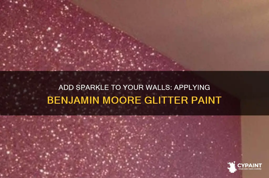 how to apply benjamin moore glitter paint