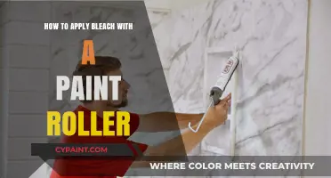 Effortless Bleach Application: Using a Paint Roller for Even Coverage