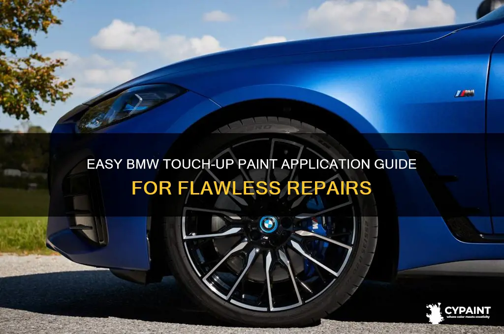 how to apply bmw touch up paint