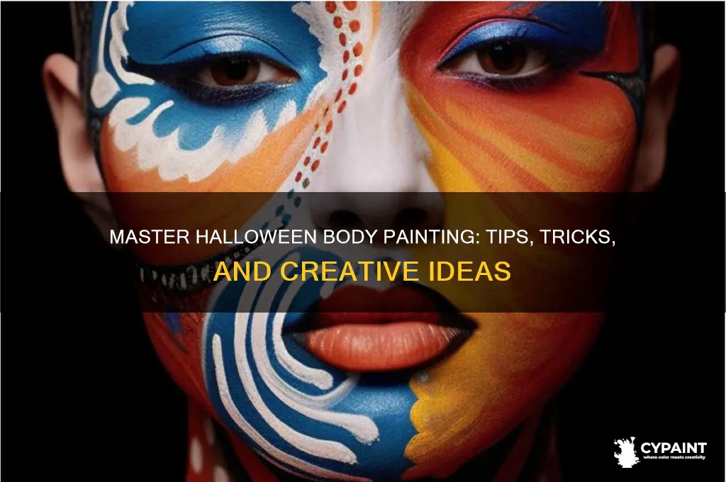 how to apply body paint for halloween