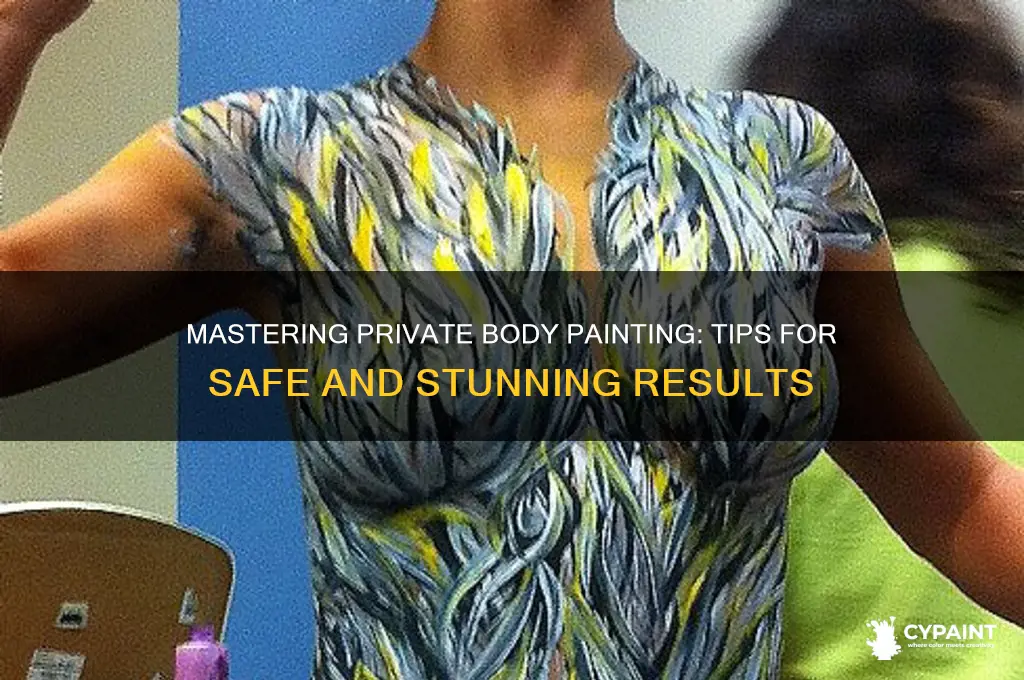 how to apply body paint on private parts