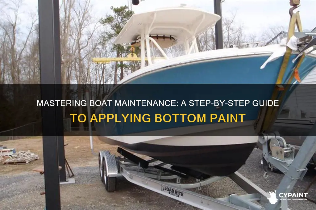 how to apply bottom paint on a boat