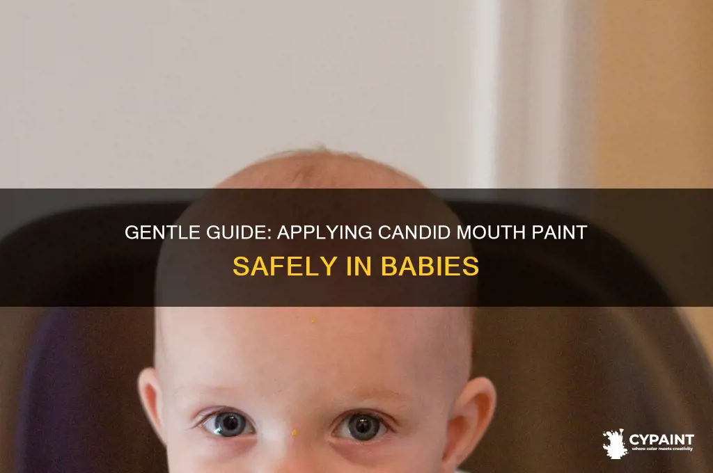 how to apply candid mouth paint in babies