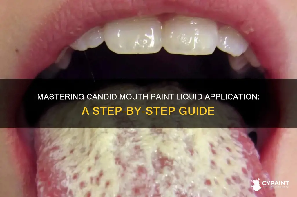 how to apply candid mouth paint liquid