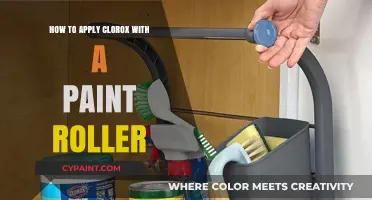 Effortlessly Disinfect Large Areas: Using a Paint Roller with Clorox