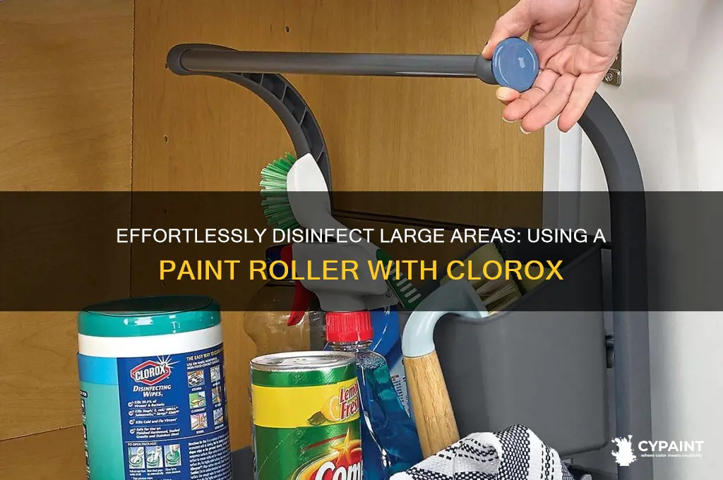 how to apply clorox with a paint roller