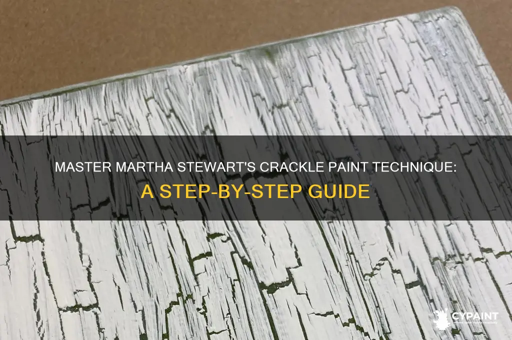 how to apply crackle paint martha stewart
