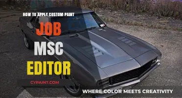 Mastering Custom Paint Jobs in MSC Editor: A Step-by-Step Guide
