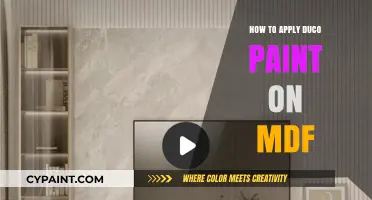 Mastering Duco Paint Application on MDF: A Step-by-Step Guide
