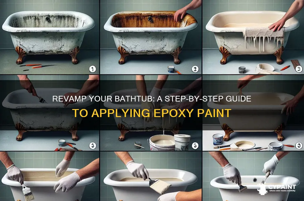 how to apply epoxy paint to bathtub