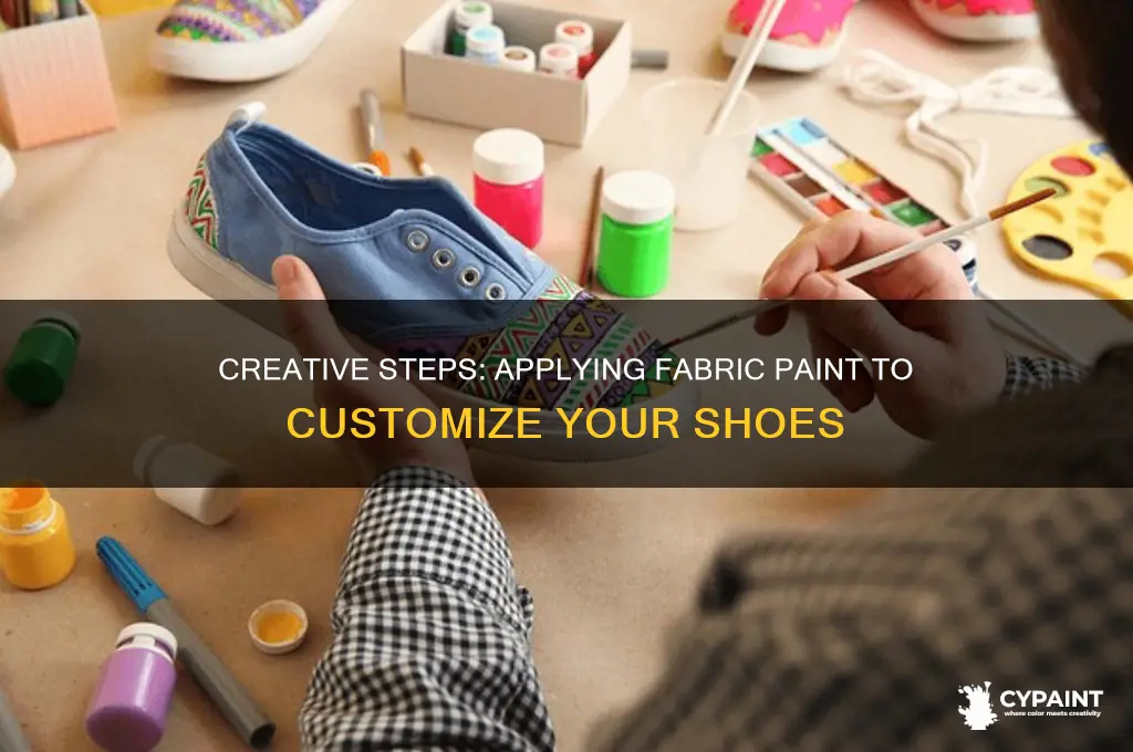 how to apply fabric paint on shoes