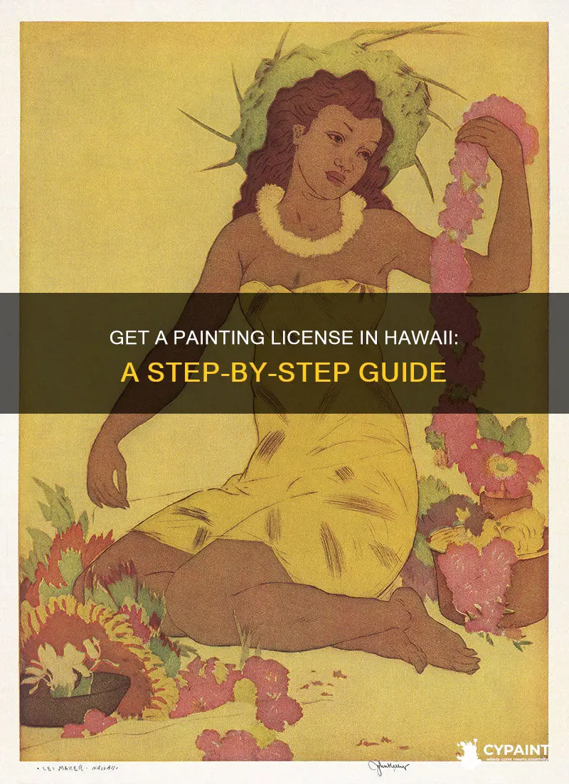 how to apply for a painting licence in hawaii