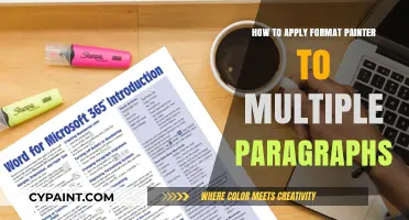 Master Format Painter: Apply Styles to Multiple Paragraphs Effortlessly