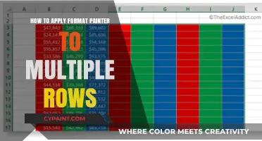 Quickly Apply Format Painter to Multiple Rows in Excel: A Guide