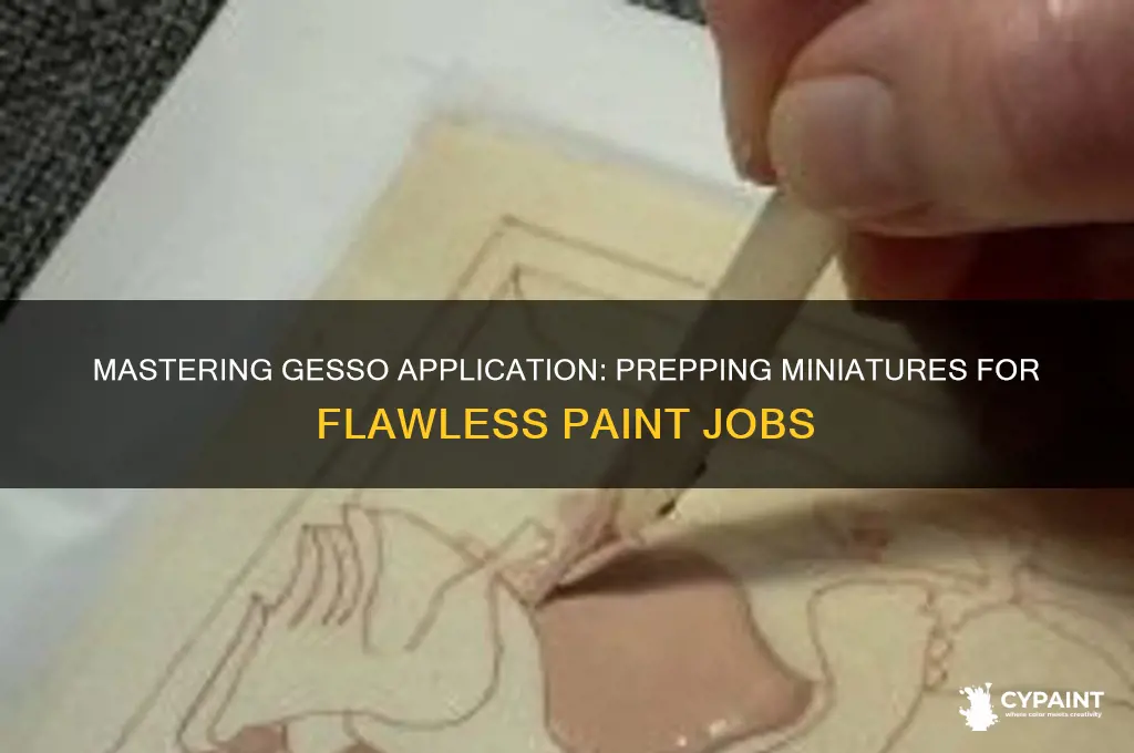 how to apply gesso to miniatures before painting
