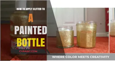 Sparkle Upcycled: Easy Glitter Application for Painted Bottles