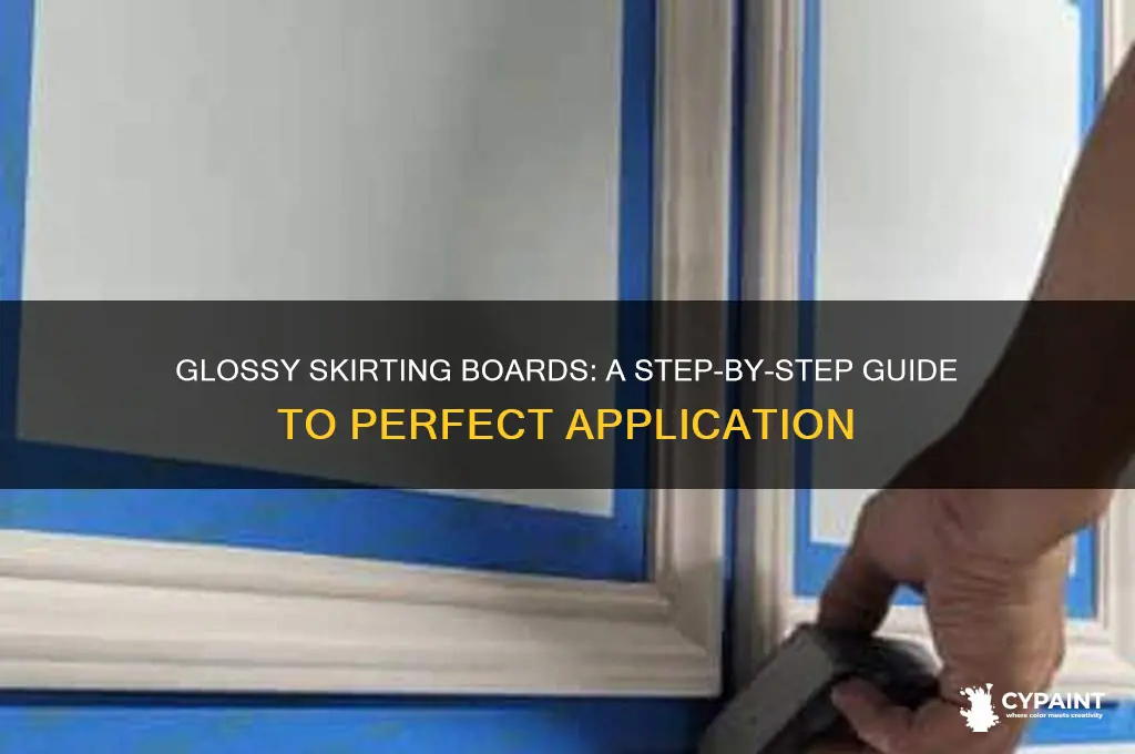 how to apply gloss paint to skirting boards