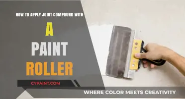 Applying Joint Compound: Paint Roller Technique