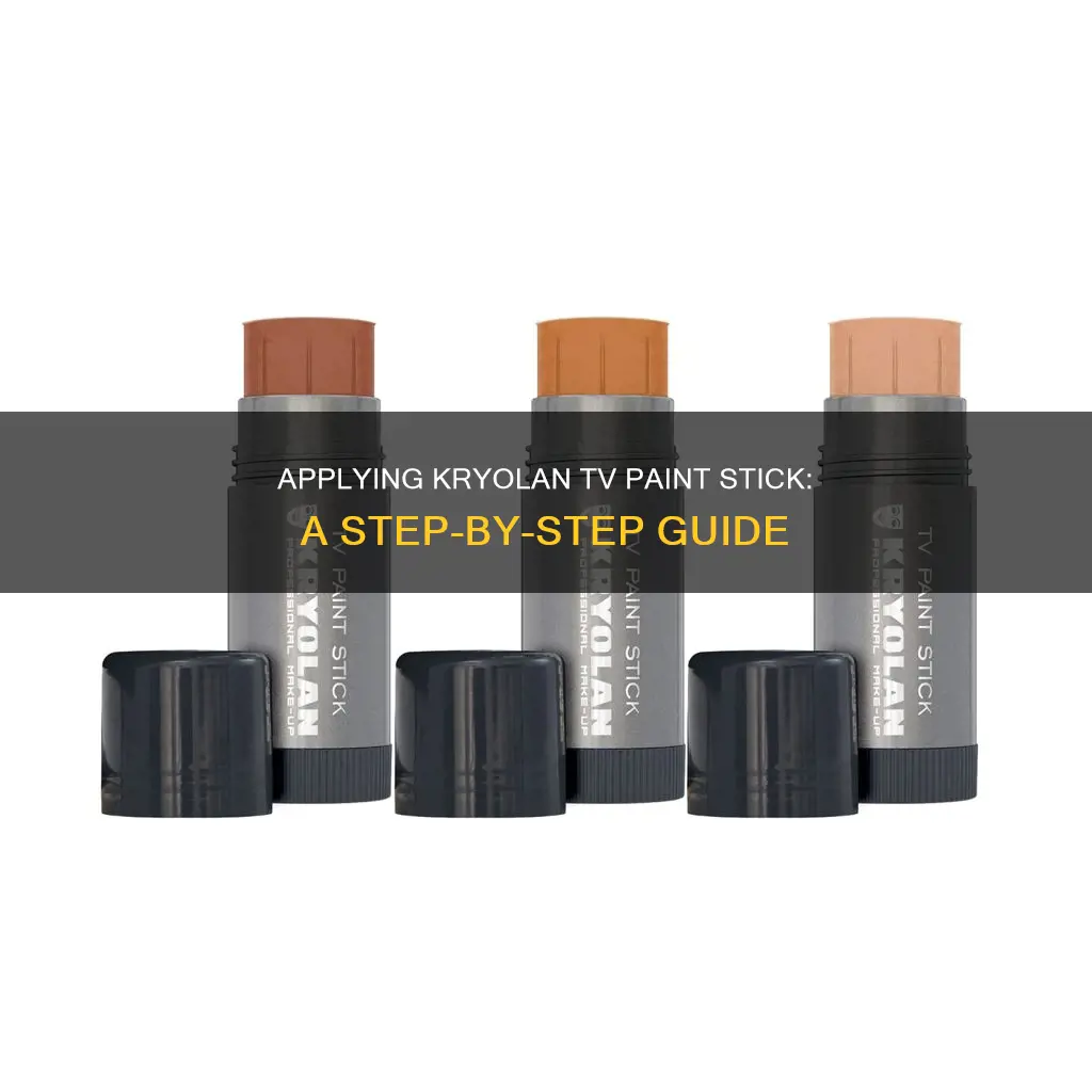 how to apply kryolan tv paint stick on dailymotion
