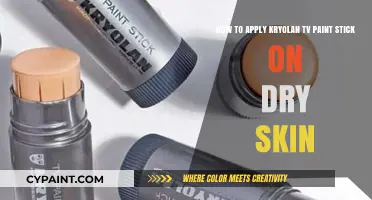 Mastering Kryolan TV Paint Stick Application on Dry Skin: A Guide