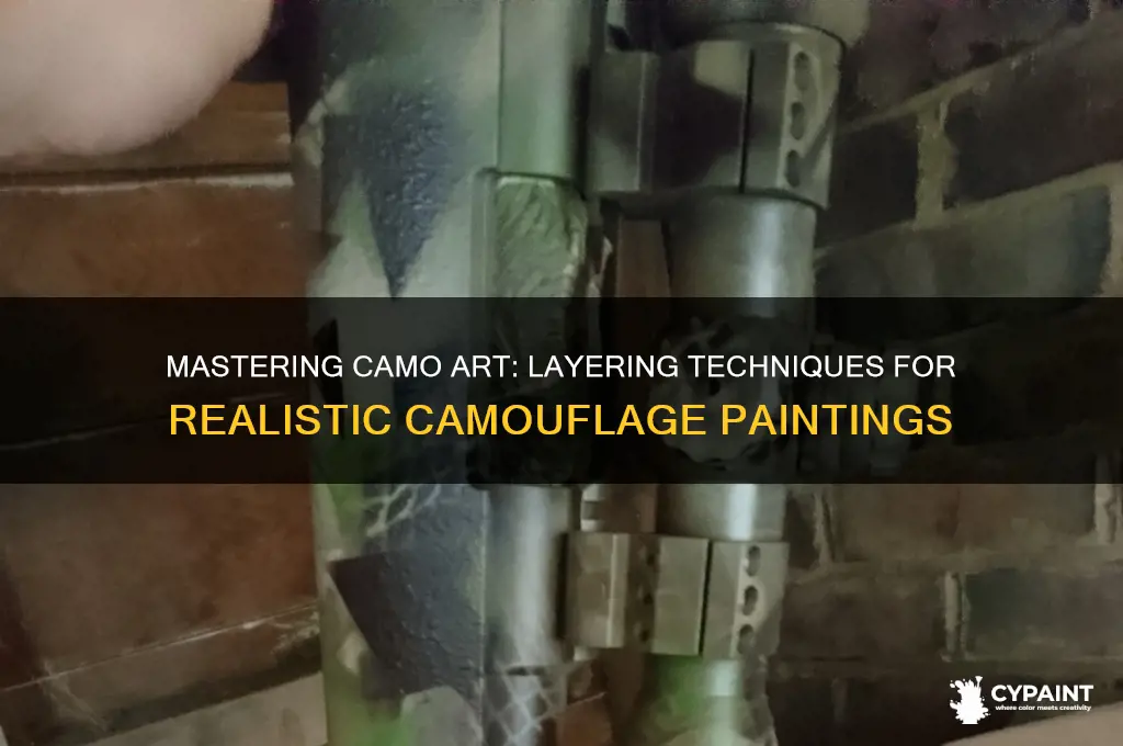 how to apply layers on a camo painting