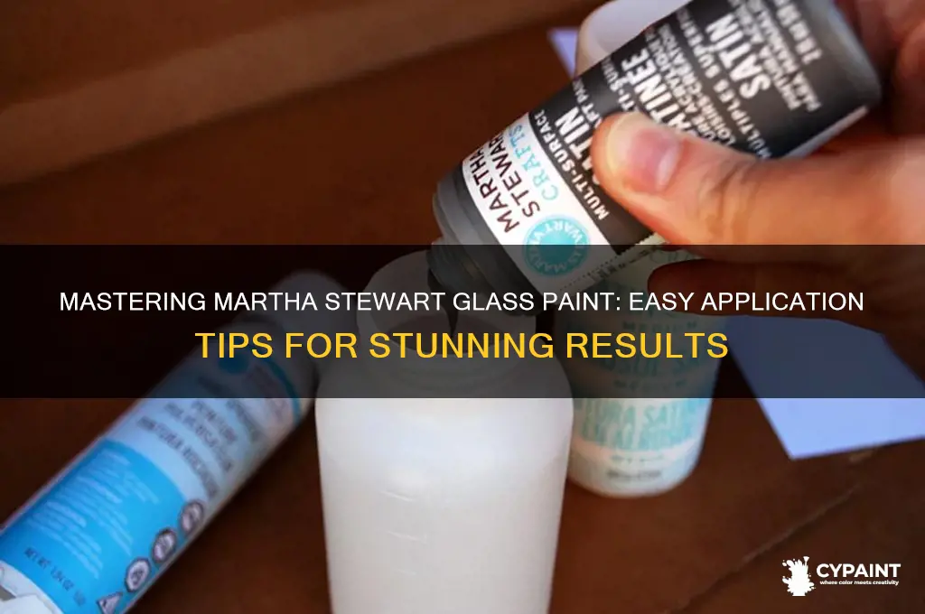 how to apply martha stewart glass paint