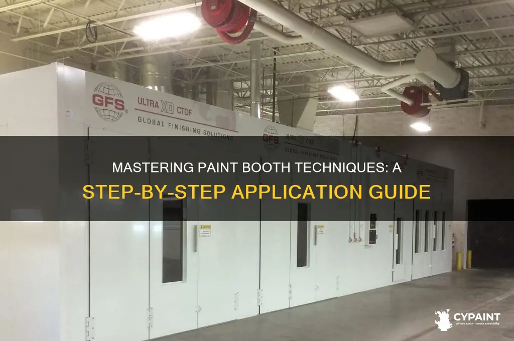 how to apply paint in a paint booth