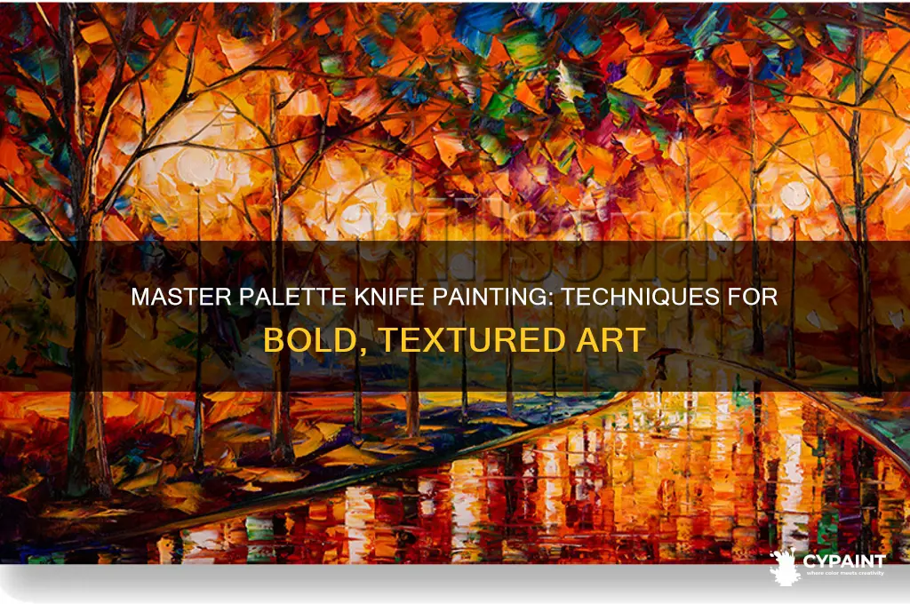 how to apply paint with a palette knife
