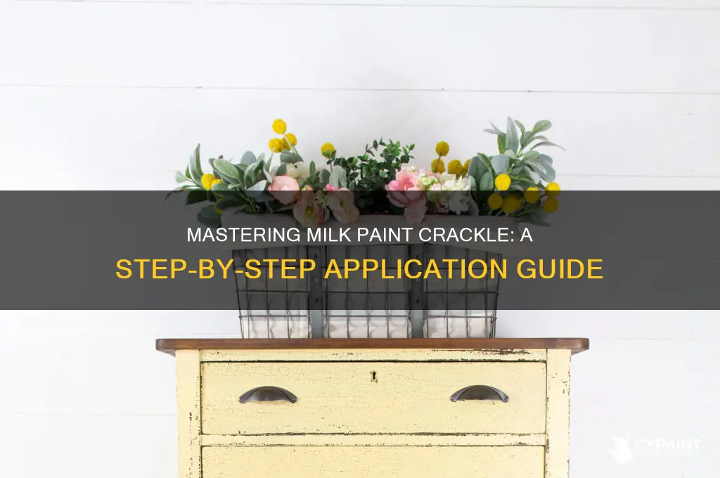 how to apply real milk paint crackle