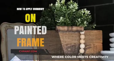 Transform Your Painted Frame with Rub 'n Buff: A Step-by-Step Guide