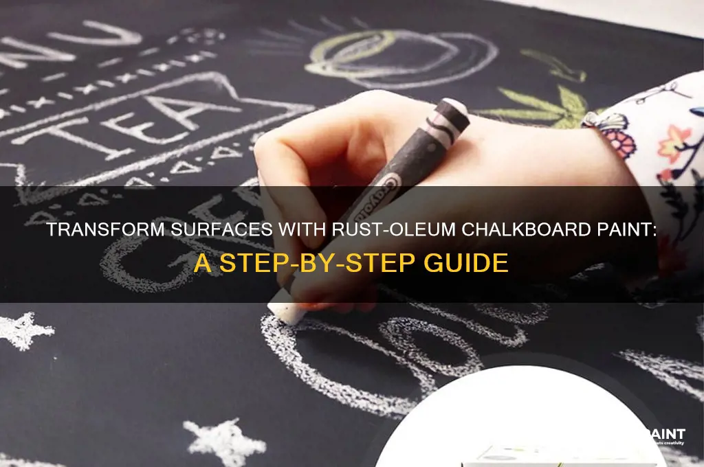 how to apply rust oleum chalkboard paint