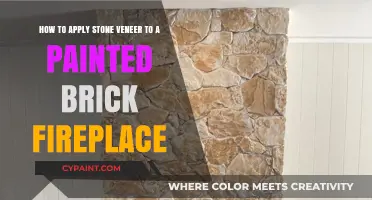 Transform Your Painted Brick Fireplace with Stone Veneer: A Step-by-Step Guide