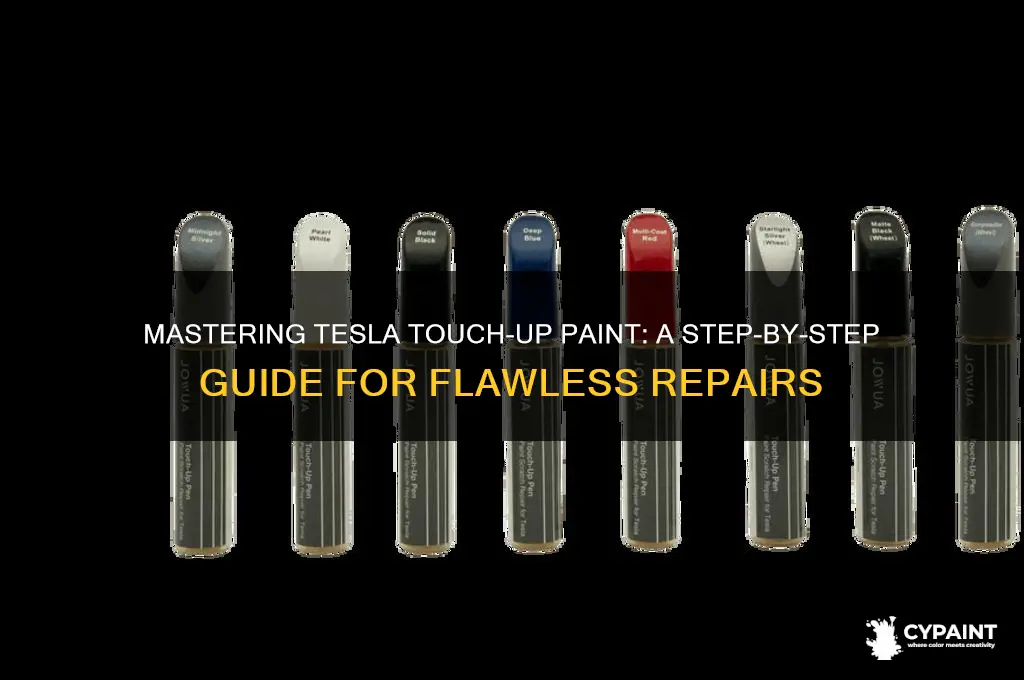 how to apply tesla touch up paint