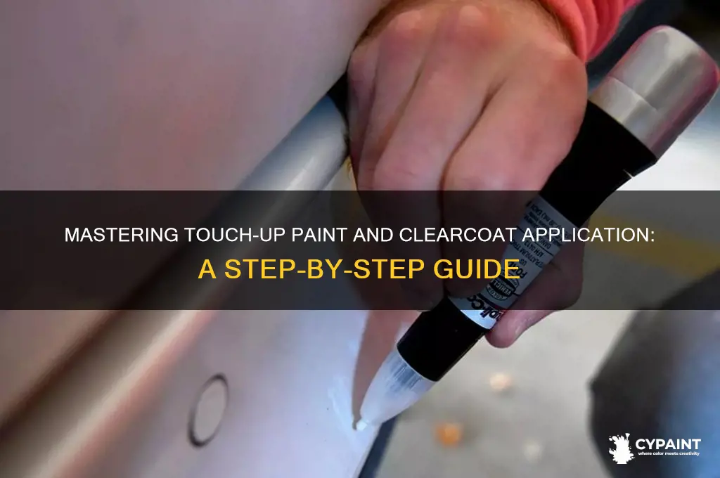 how to apply touch up paint and clearcoat