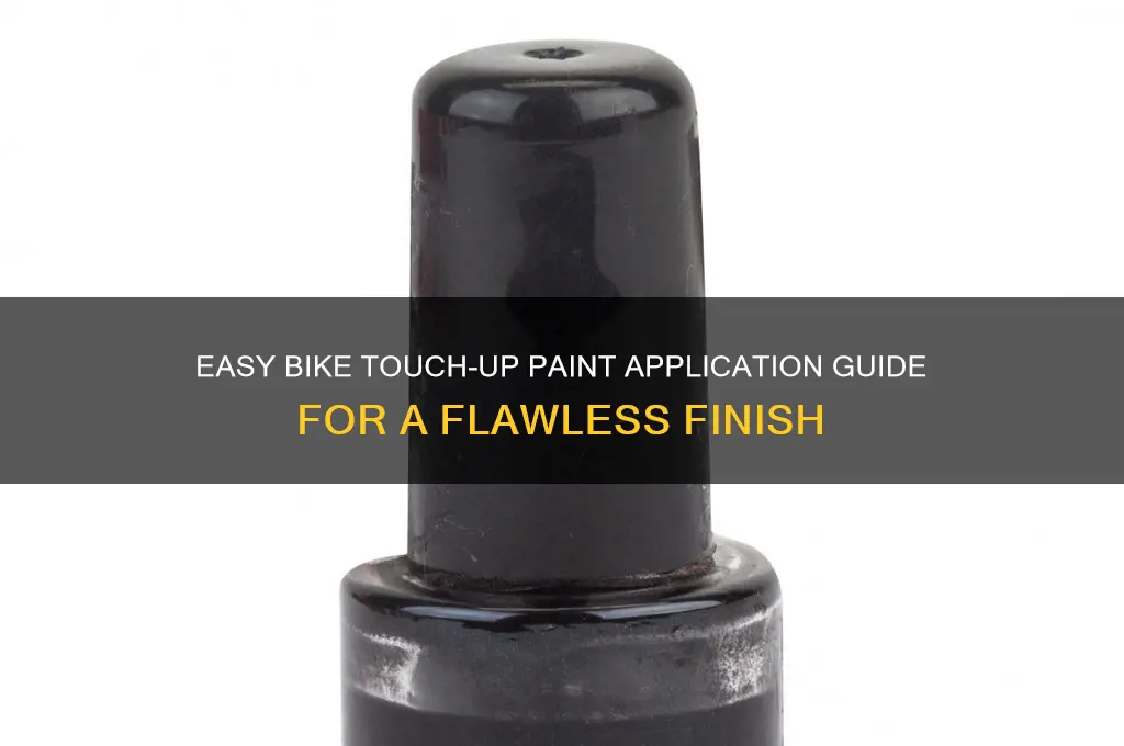 how to apply touch up paint to bike