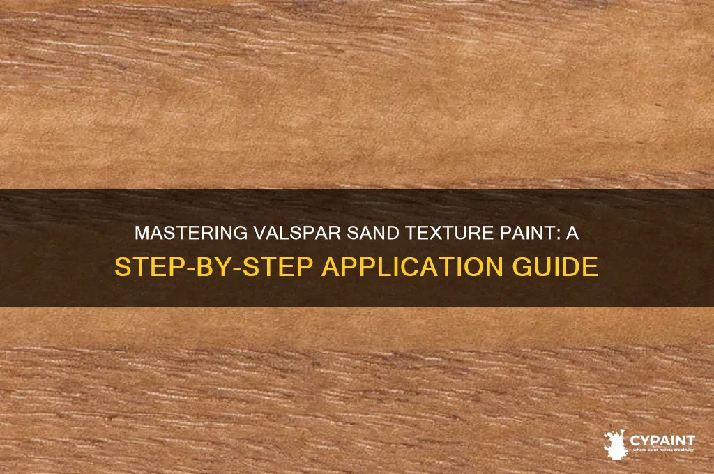 how to apply valspar sand texture paint