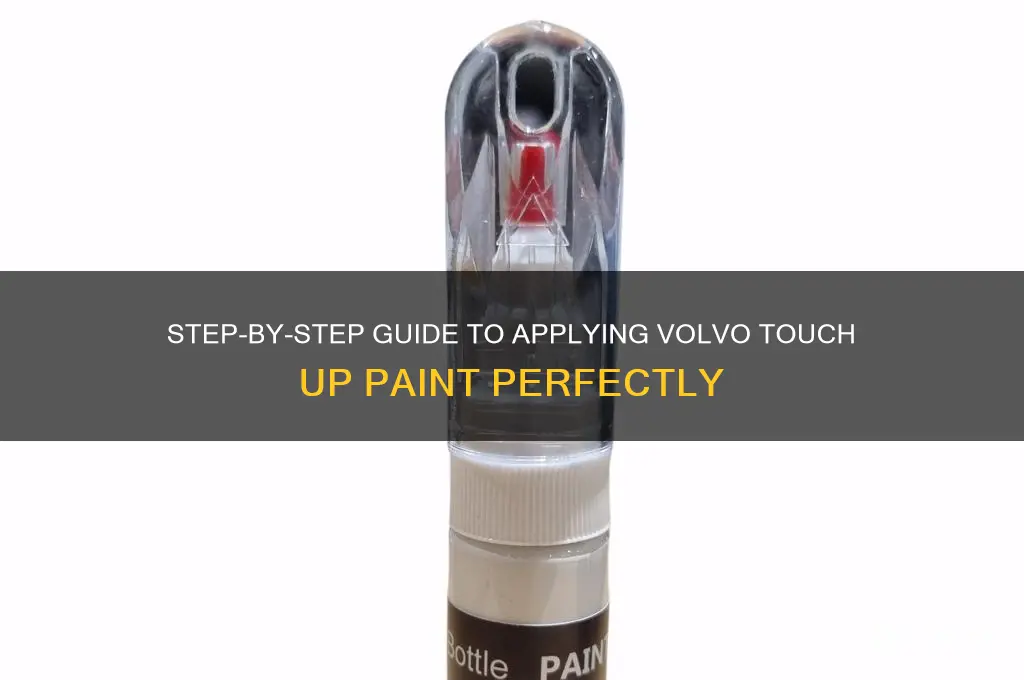 how to apply volvo touch up paint