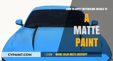 Applying Waterslide Decals: Matte Paint Guide