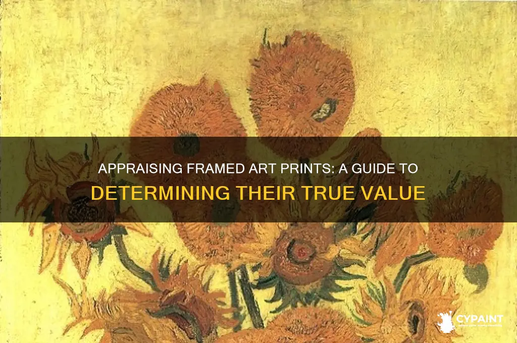 how to appraise value of print of painting after framing