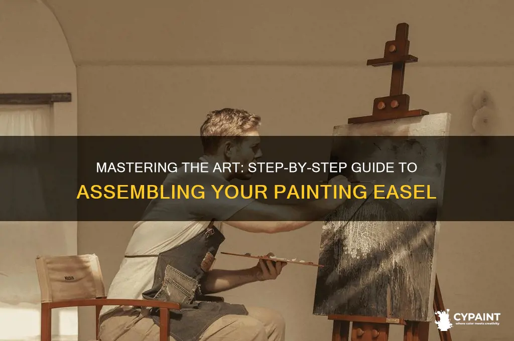 how to assemble an artist painting easel