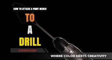Attaching a Paint Mixer to a Drill: Easy Steps