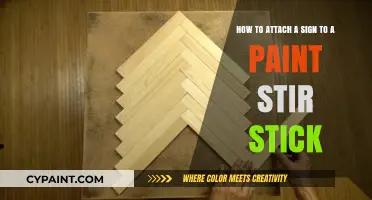 Easy DIY: Attaching Signs to Paint Stir Sticks Step-by-Step