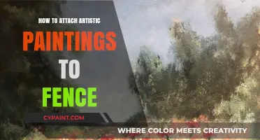 Creative Fence Decor: Attaching Artistic Paintings for Outdoor Charm
