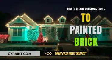 Securely Hanging Christmas Lights on Painted Brick: A Step-by-Step Guide