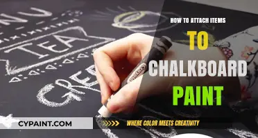 Creative Ways to Secure Items on Chalkboard Paint Surfaces