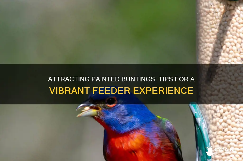 how to attract painted bunting to feeder