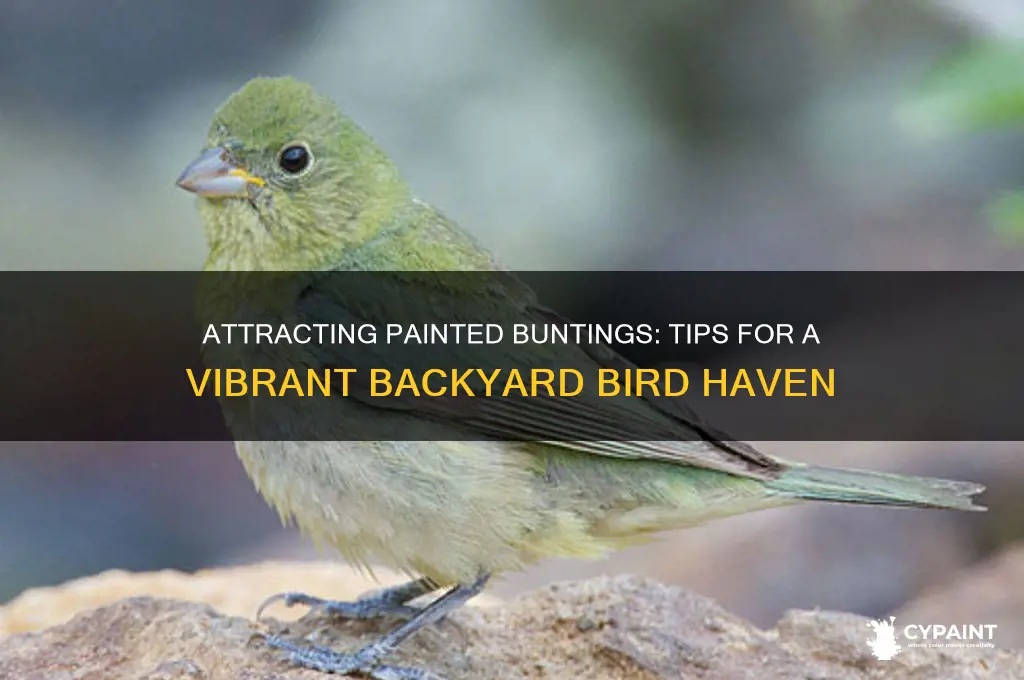 how to attract painted buntings to my yard