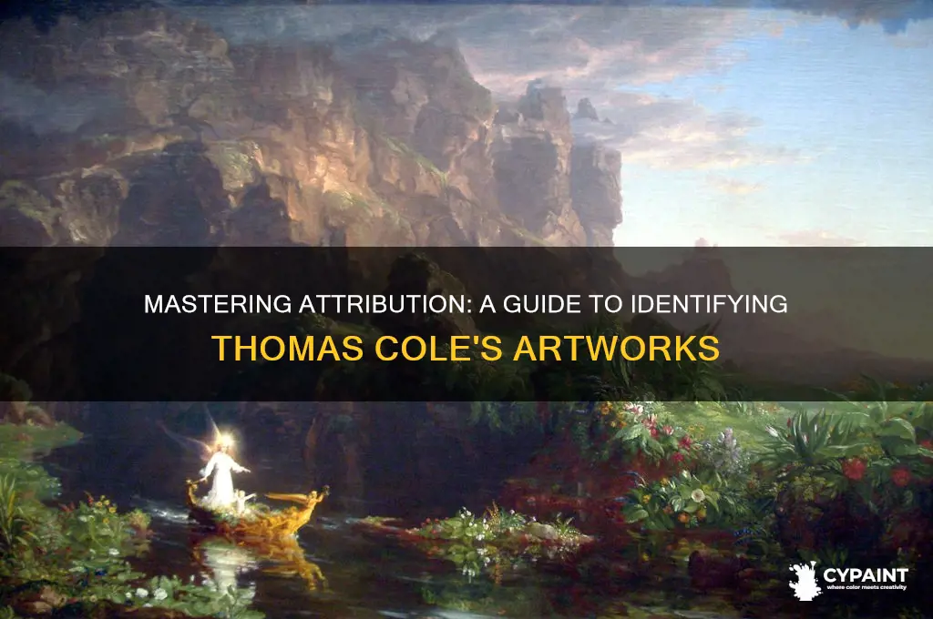 how to attribute a thomac cole painting