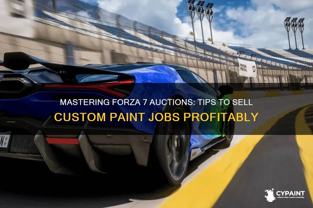 how to auction paint jobs forza 7