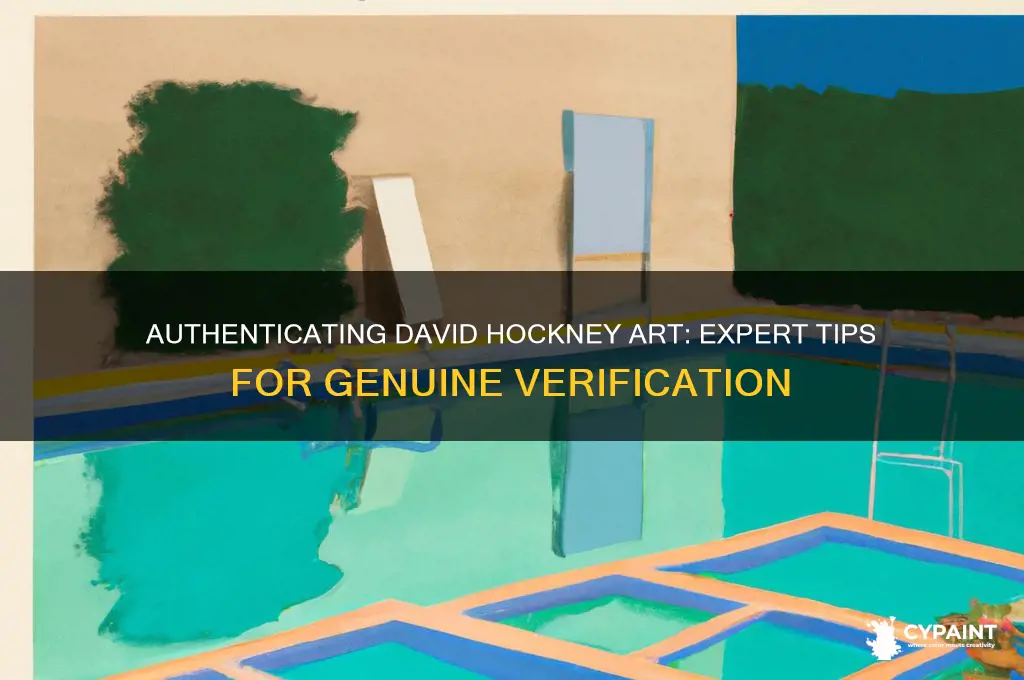 how to authenticate a david hockney painting